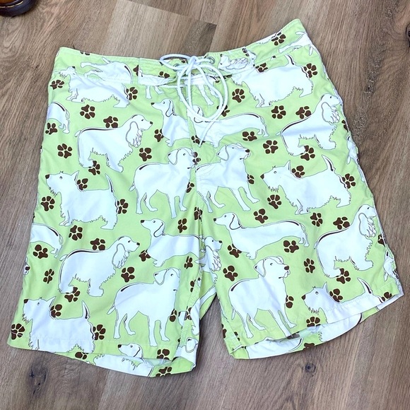 Vilebrequin Swim Trunks green with dogs size XL - Picture 12 of 14